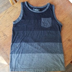 Black ombre to grey tank with pocket